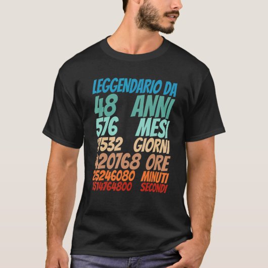 伝説的48歳48誕生日女性M Tシャツ (正面)