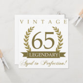 伝説的65番目の誕生日 カード (正面/裏面インサイチュ)