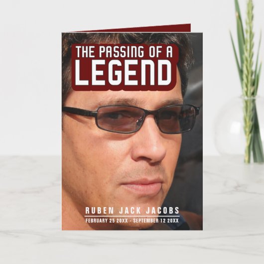 伝説葬祭の通過（赤） プログラム (正面)