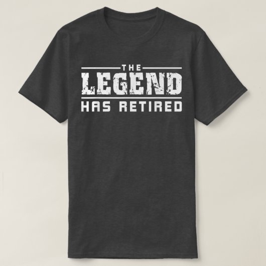 伝説退職したは Tシャツ (デザイン正面)