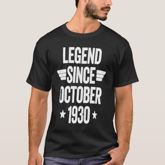 伝説1930年10月以来1 Tシャツ (正面)