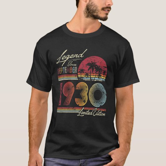 伝説1930年9月以来90番目の誕生日ギフト90 Tシャツ (正面)