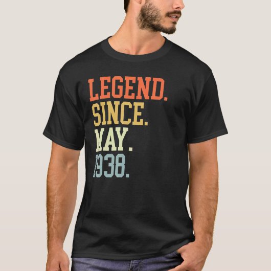 伝説1938年5月女男性へ性1938年5月 Tシャツ (正面)