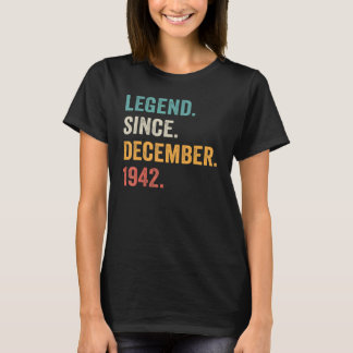 伝説1942年12月以来80誕生日80年 Tシャツ