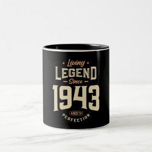伝説1943年80誕生日以来 ツートーンマグカップ