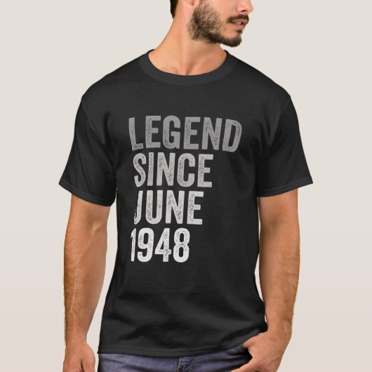 伝説1948年6月73素晴らし歳73位B Tシャツ (正面)