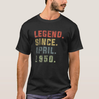 伝説1950年4月71日誕生日71歳 Tシャツ