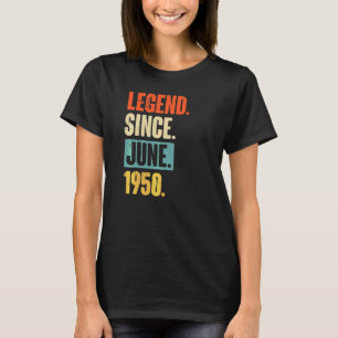 伝説1950年6月以来72歳72誕生日 Tシャツ