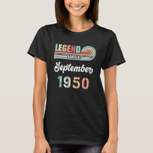 伝説1950年9月以来72歳のヴィンテージB Tシャツ