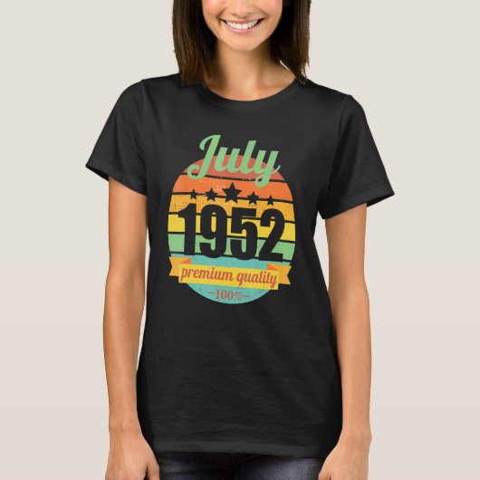 伝説1952年7月以来70年70s 70誕生日1 tシャツ (正面)