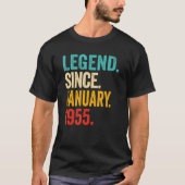 伝説1955年1月68歳68歳 Tシャツ (正面)