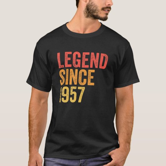 伝説1957年64おもしろい歳64誕生日以来 Tシャツ (正面)