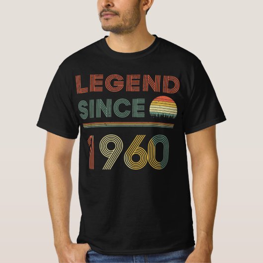 伝説1960年からヴィンテージレトロ, 1960日ギフト Tシャツ (正面)