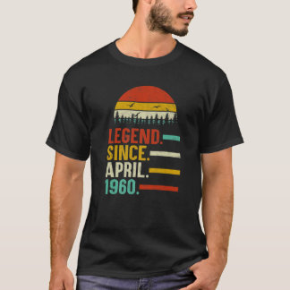 伝説1960年4月60日誕生日60歳 Tシャツ