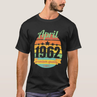 伝説1962年4月60年60代60年誕生日 Tシャツ