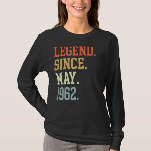 伝説1962年5月女男性へ性1962年5月 Tシャツ (正面)