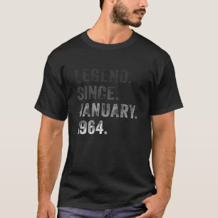 伝説1963年1月以来T型59th誕生日ギフトR Tシャツ