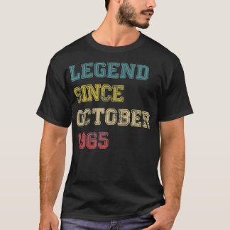 伝説1965年10月以来Tee 55誕生日ギフト5 Tシャツ