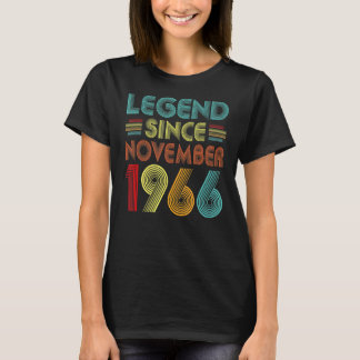 伝説1966年11月56日誕生日レトロ56 Tシャツ