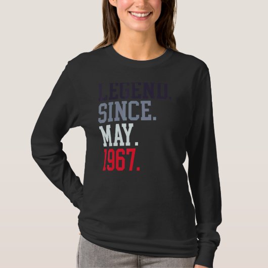 伝説1967年5月女男性へ性1967年5月 Tシャツ (正面)