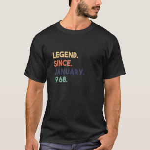伝説1968年1月誕生日 Tシャツ