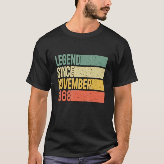 伝説1968年11月以来54歳バレ Tシャツ (正面)