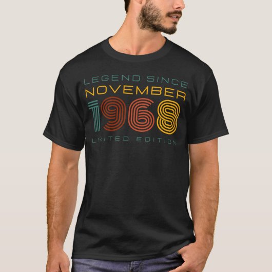 伝説1968年11月以来、限定版メンズ Tシャツ (正面)