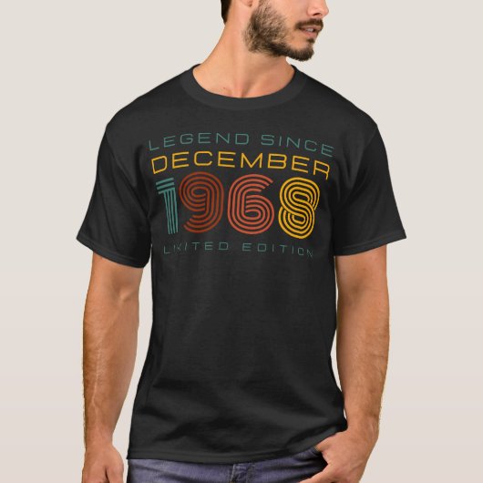 伝説1968年12月以来、限定版メンズ Tシャツ (正面)