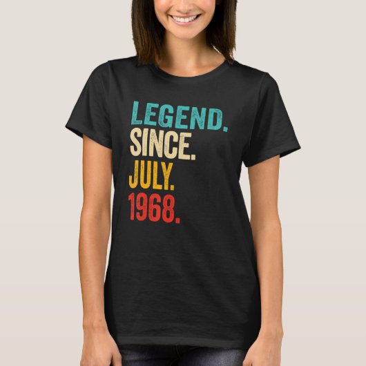 伝説1968年7月以来55歳55誕生日 Tシャツ (正面)