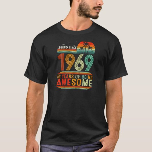 伝説1969年以来53歳素晴らしB Tシャツ (正面)