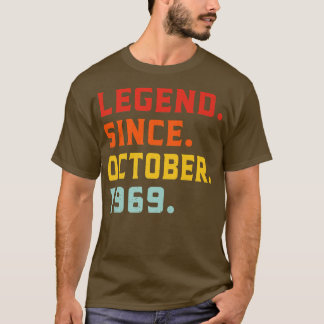伝説1969年10月以来53番目の誕生日ヴィンテージ53 Tシャツ