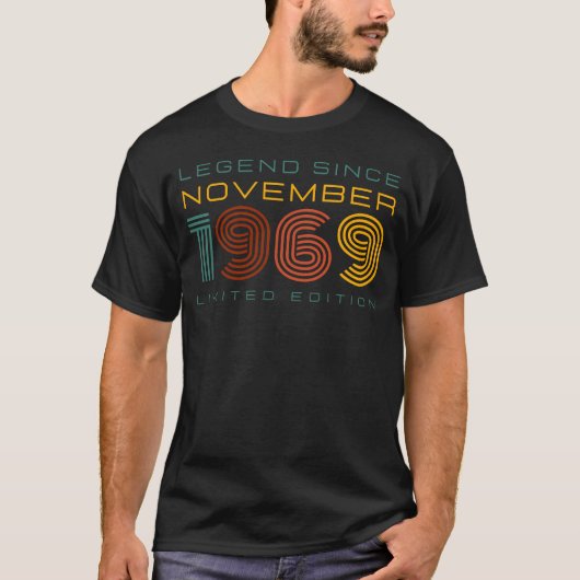 伝説1969年11月以来、限定版メンズ Tシャツ (正面)