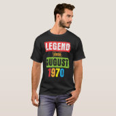 伝説1970威厳がある年ハッピーバースデー53年 Tシャツ (正面フル)