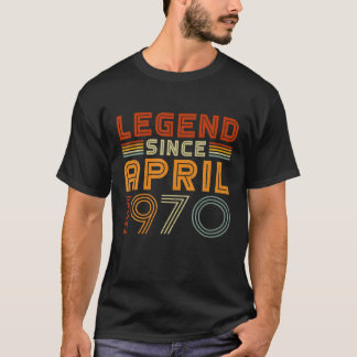 伝説1970年4月以来メンズ女性ヴィンテージ52nd Bir Tシャツ