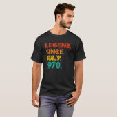 伝説1970年7月以来の誕生日アイディアVintの誕生 Tシャツ (正面フル)