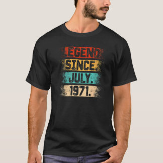 伝説1971年7月以来ヴィンテージ51歳51位B Tシャツ