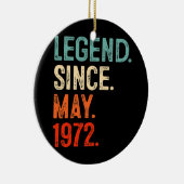 伝説1972年5月以来50歳50誕生日 セラミックオーナメント (右)