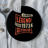 伝説1973年以来の誕生日ギフト 缶バッジ (インサイチュ)
