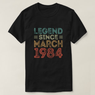 伝説1974年3月誕生日Tシャツ Tシャツ