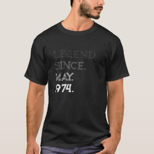 伝説1974年5月以来47番目の誕生日ギフト47年 Tシャツ
