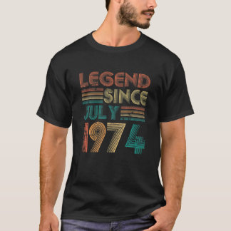 伝説1974年7月贈与品47日誕生日47年 Tシャツ