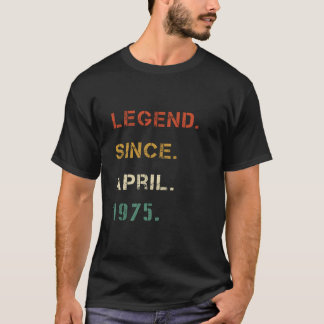伝説1975年4月以来50番目の誕生日ギフト Tシャツ