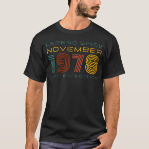 伝説1978年11月以来、限定版メンズ Tシャツ