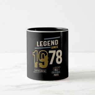 伝説1978年45歳の誕生日 ツートーンマグカップ