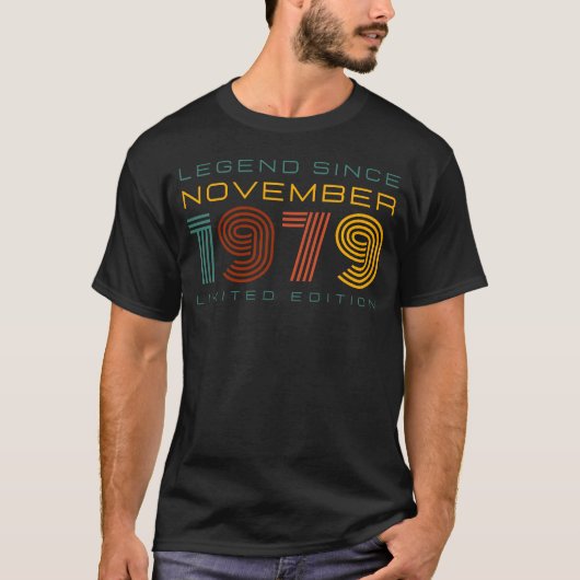 伝説1979年11月以来、限定版メンズ Tシャツ (正面)