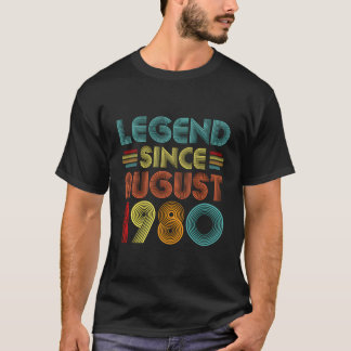 伝説1980威厳がある年ヴィンテージ43歳43歳 Tシャツ