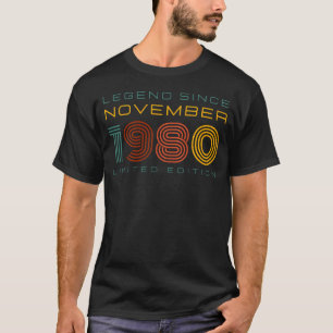 伝説1980年11月以来、限定版メンズ Tシャツ