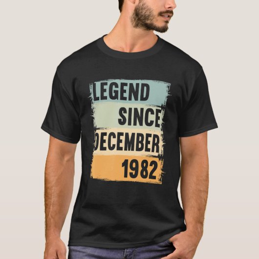 伝説1982年12月以来40年40s 40誕生田 tシャツ (正面)