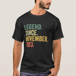 伝説1983年11月以来39歳バレ Tシャツ