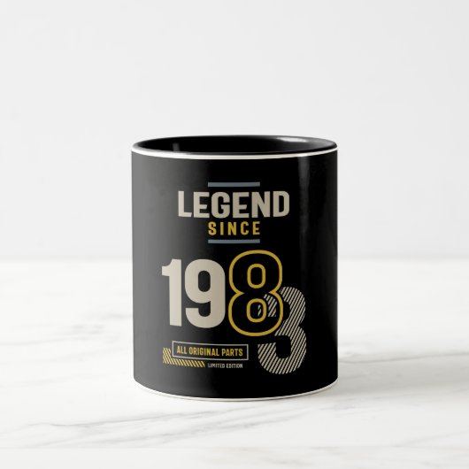 伝説1983年40歳の誕生日 ツートーンマグカップ (中央)
